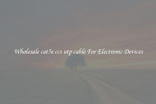 Wholesale cat5e ccs utp cable For Electronic Devices