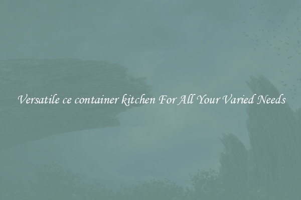 Versatile ce container kitchen For All Your Varied Needs
