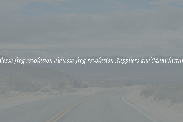 didiesse frog revolution didiesse frog revolution Suppliers and Manufacturers