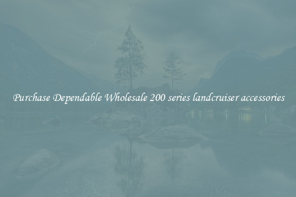 Purchase Dependable Wholesale 200 series landcruiser accessories