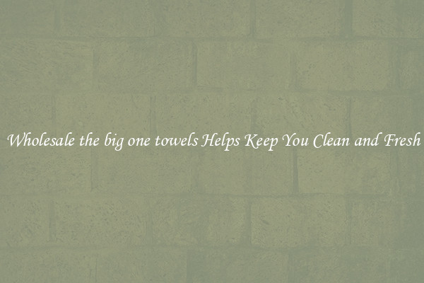 Wholesale the big one towels Helps Keep You Clean and Fresh