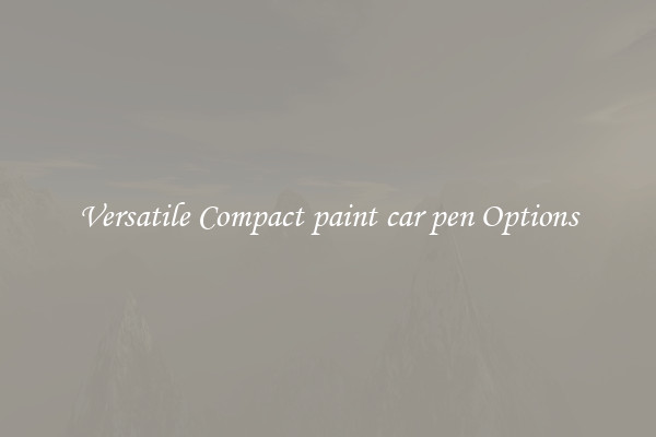Versatile Compact paint car pen Options
