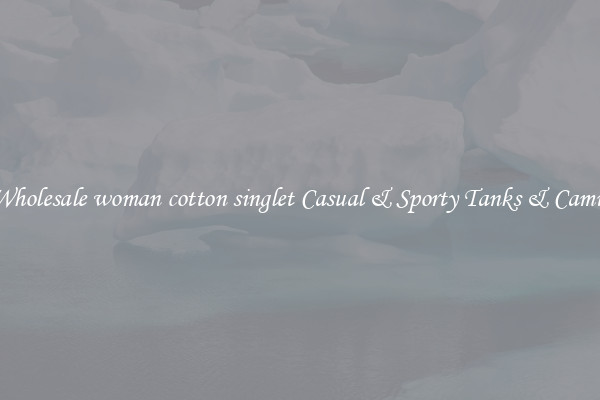 Wholesale woman cotton singlet Casual & Sporty Tanks & Camis